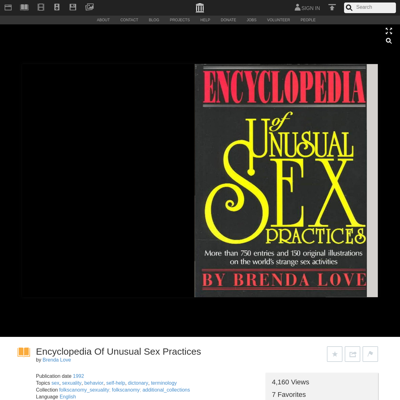 Encyclopedia Of Unusual Sex
